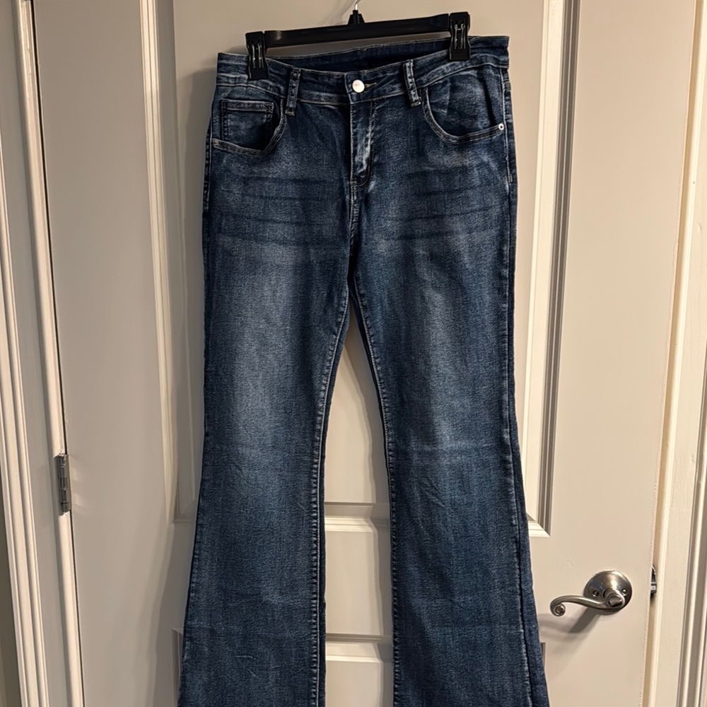 Women's Blue Flared Jeans